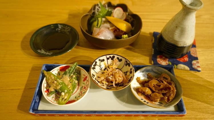 日本酒で温まる。