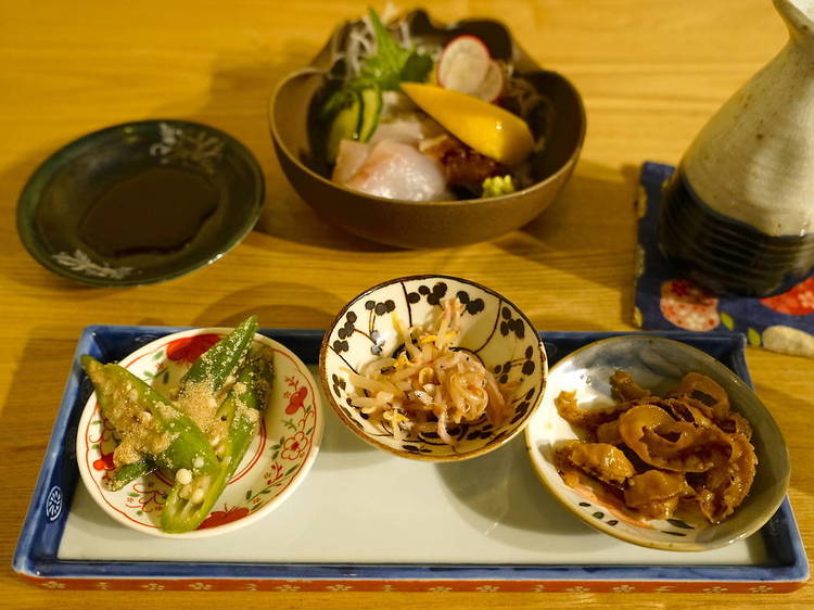 日本酒で温まる。