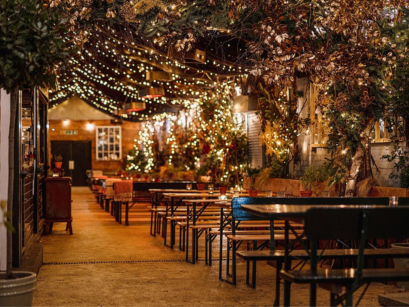 Outdoor terraces for drinking and dining in London this winter