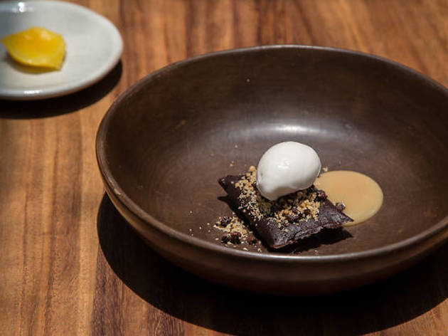 Pujol Plato en restaurante Pujol