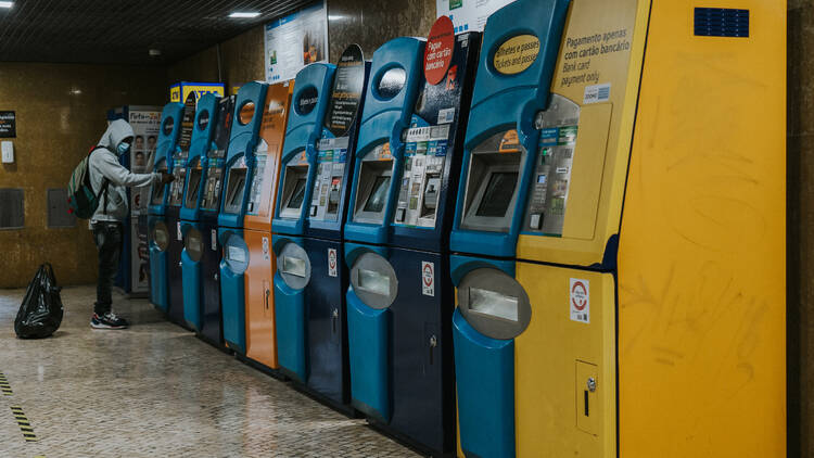 máquinas de venda automática de bilhetes