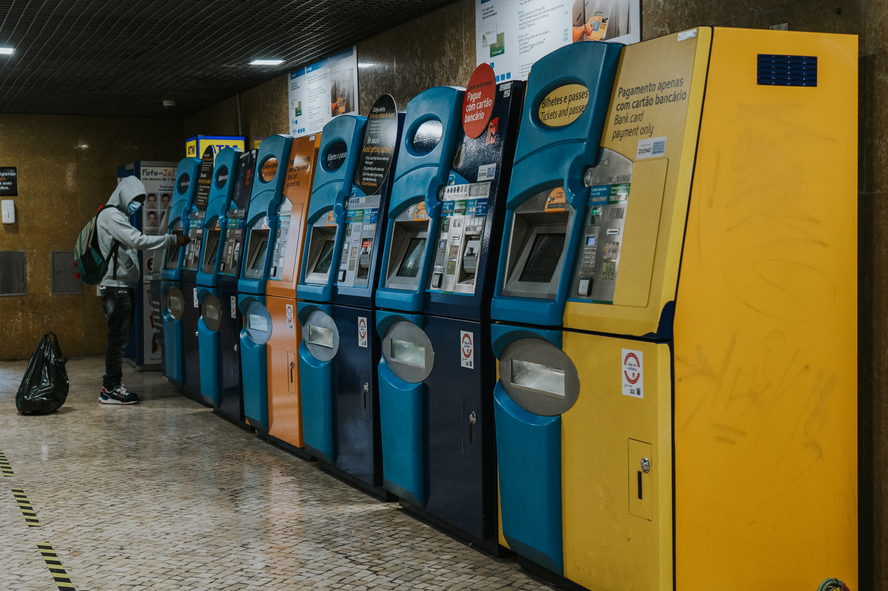 máquinas de venda automática de bilhetes