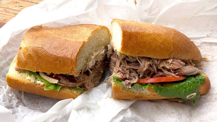 Roasted turkey sandwich at the Original Sandwich Shoppe