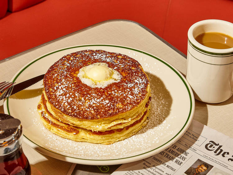 Buttermilk pancakes at Soho Diner