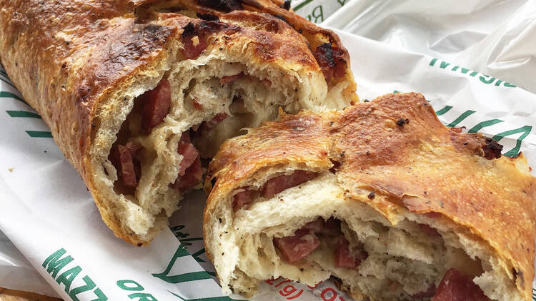 Lard bread at Mazzola Bakery