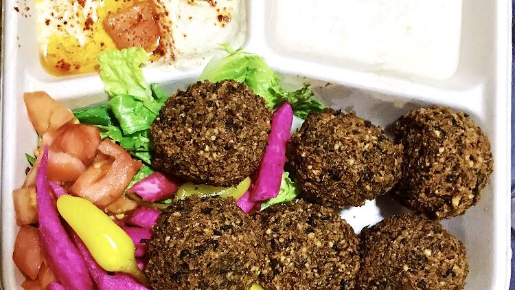 Falafel plate from Zankou Chicken