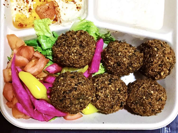 Falafel plate from Zankou Chicken