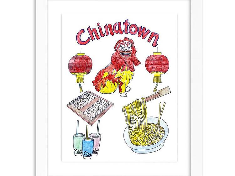 Chinatown NYC print