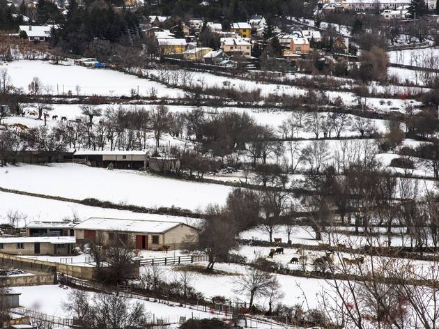 Cercedilla nevado nieve Cercedilla en invierno con nieve