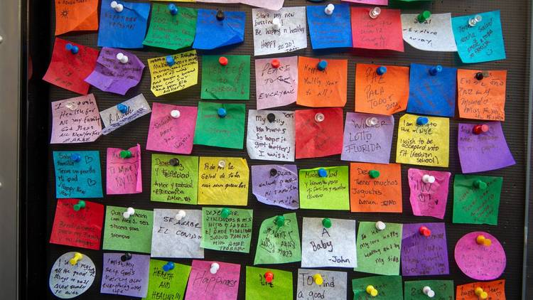 wishing wall times square