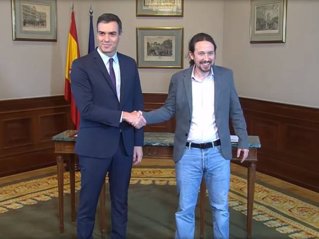 Pedro Sánchez y Pablo Iglesias Pedro Sánchez y Pablo Iglesias