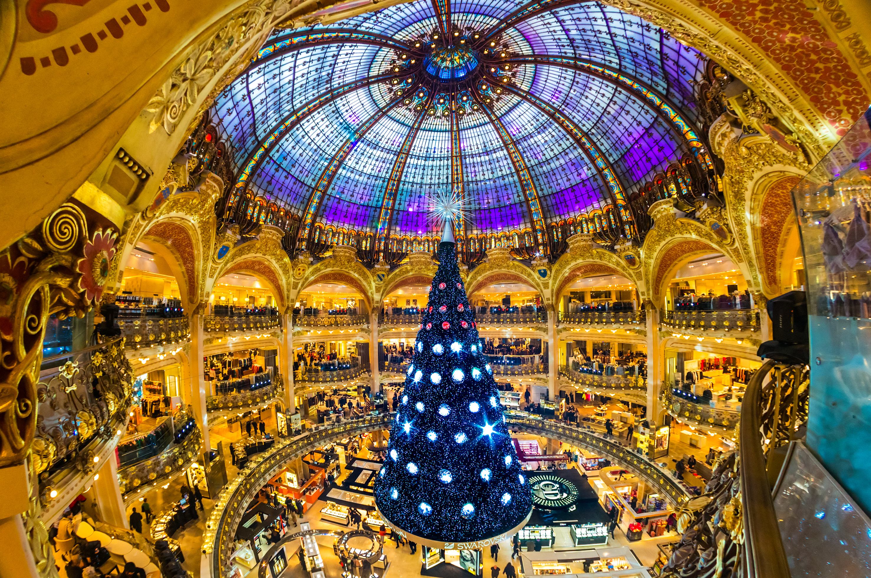 París Navidad. Galerías Lafayette
