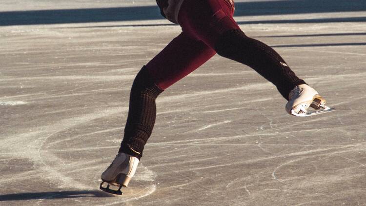 Go ice skating indoors