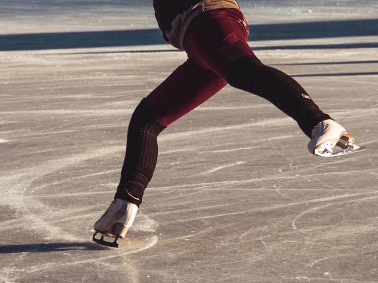 Go ice skating indoors