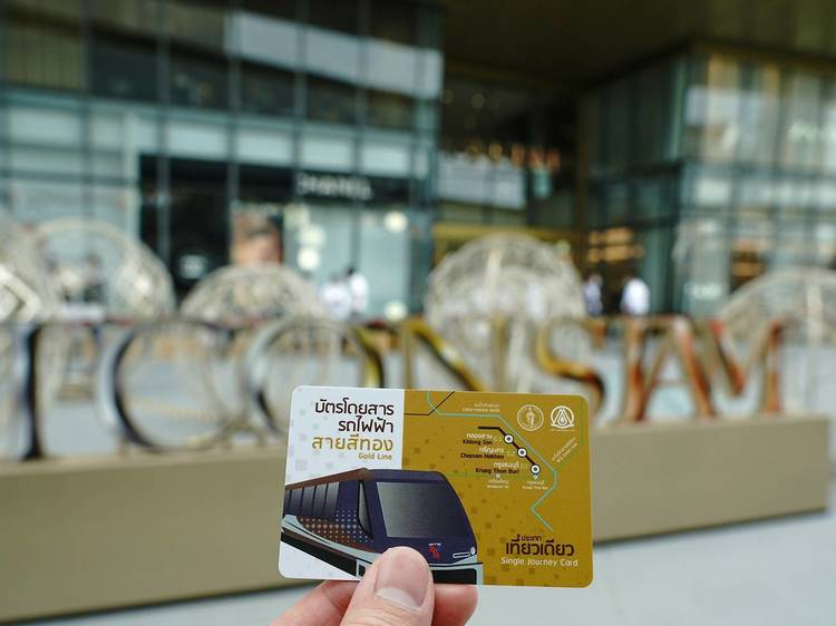 Be the first to hop on BTS Gold Line's driverless trains to ICONSIAM.