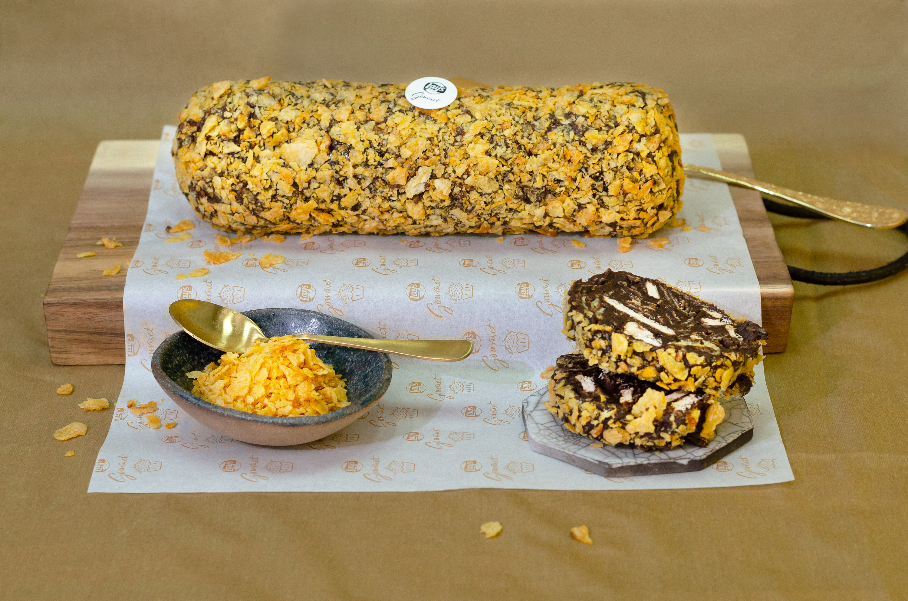 Salame Brigadeirando e Lay's