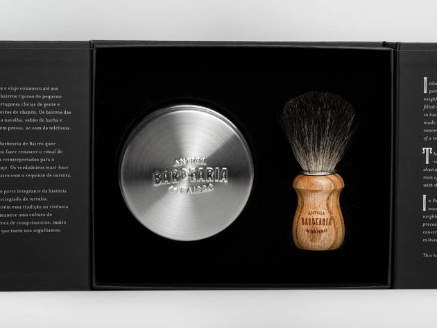 campanhas solidárias Gift Set da Antiga Barbearia de Bairro
