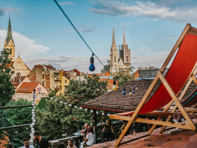 zagreb, rooftop, cathedral