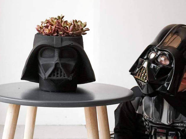 El Jardín de Yoda El Jardín de Yoda tiene macetas de Star Wars