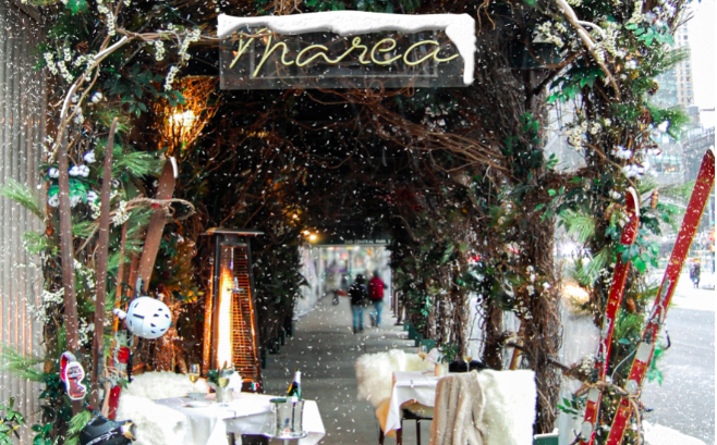Marea debuts apres ski-themed outdoor dining this week