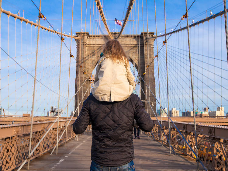 nyc kids parents brooklyn bridge