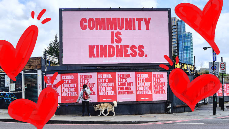 Community is Kindness billboard