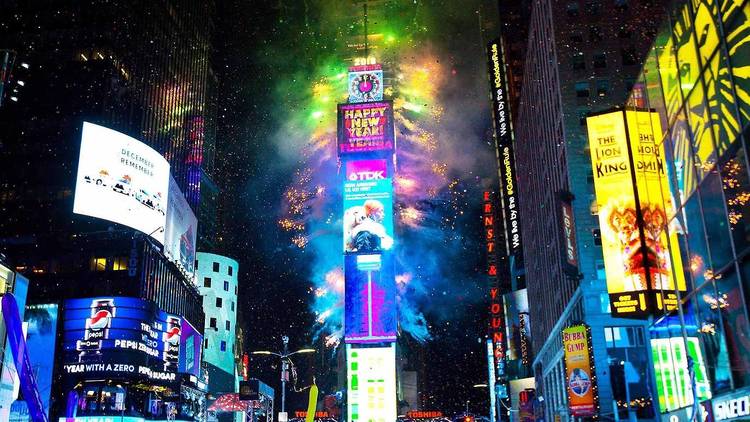 NYE Ball drop times square