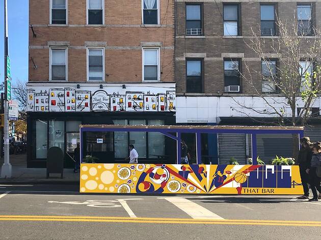 Local artists are transforming NYC outdoor dining set-ups