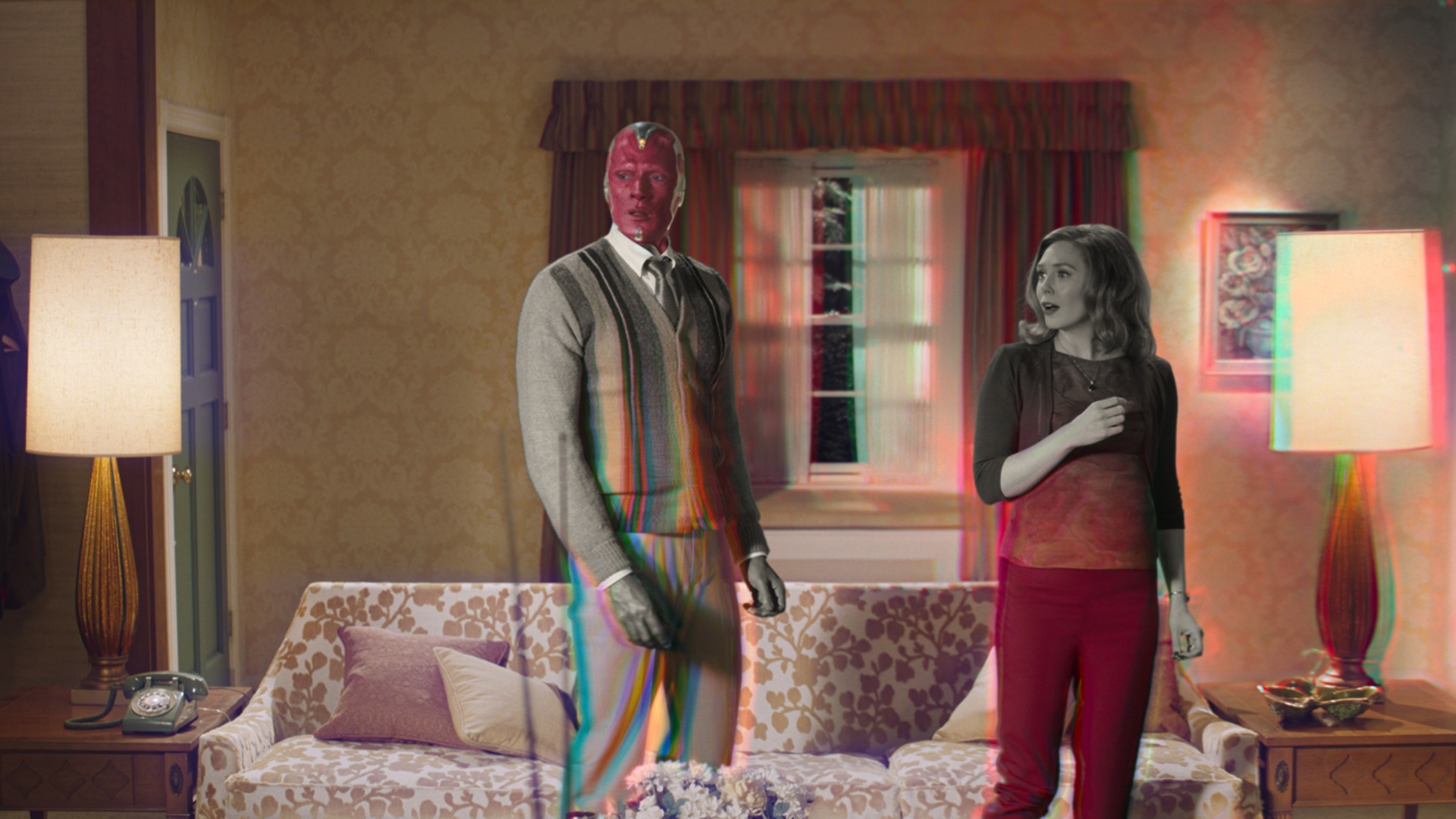 Elizabeth Olsen’s Scarlet Witch and Paul Bettany's Vision