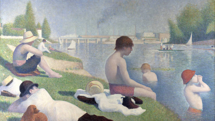 Bathers at Asnières by Seurat