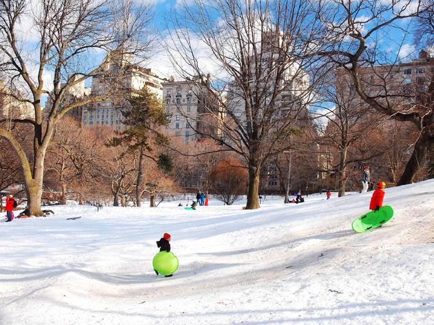 Fun sledding hills in NYC