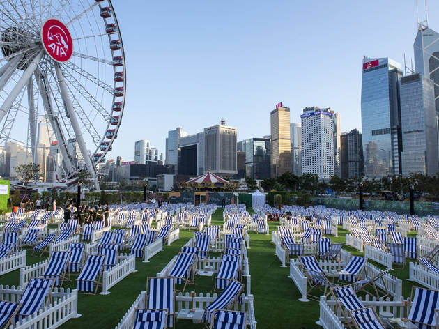 Opening of The Grounds entertainment space, Central Waterfront,Hong Kong,China Opening of The Grounds entertainment space, Central Waterfront