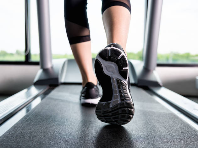 treadmill at gym