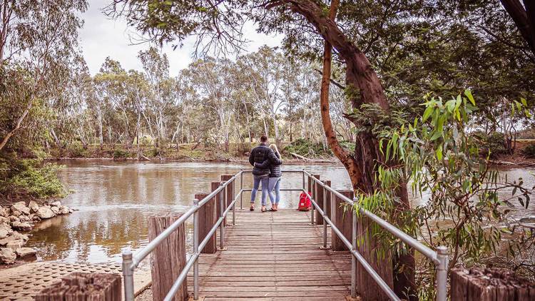 Goulburn River seen from a jetty