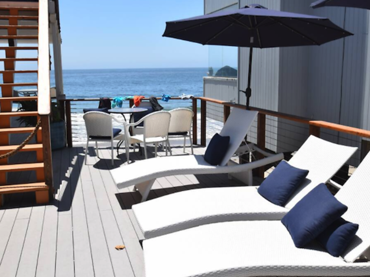 A colorful beach front apartment in Malibu