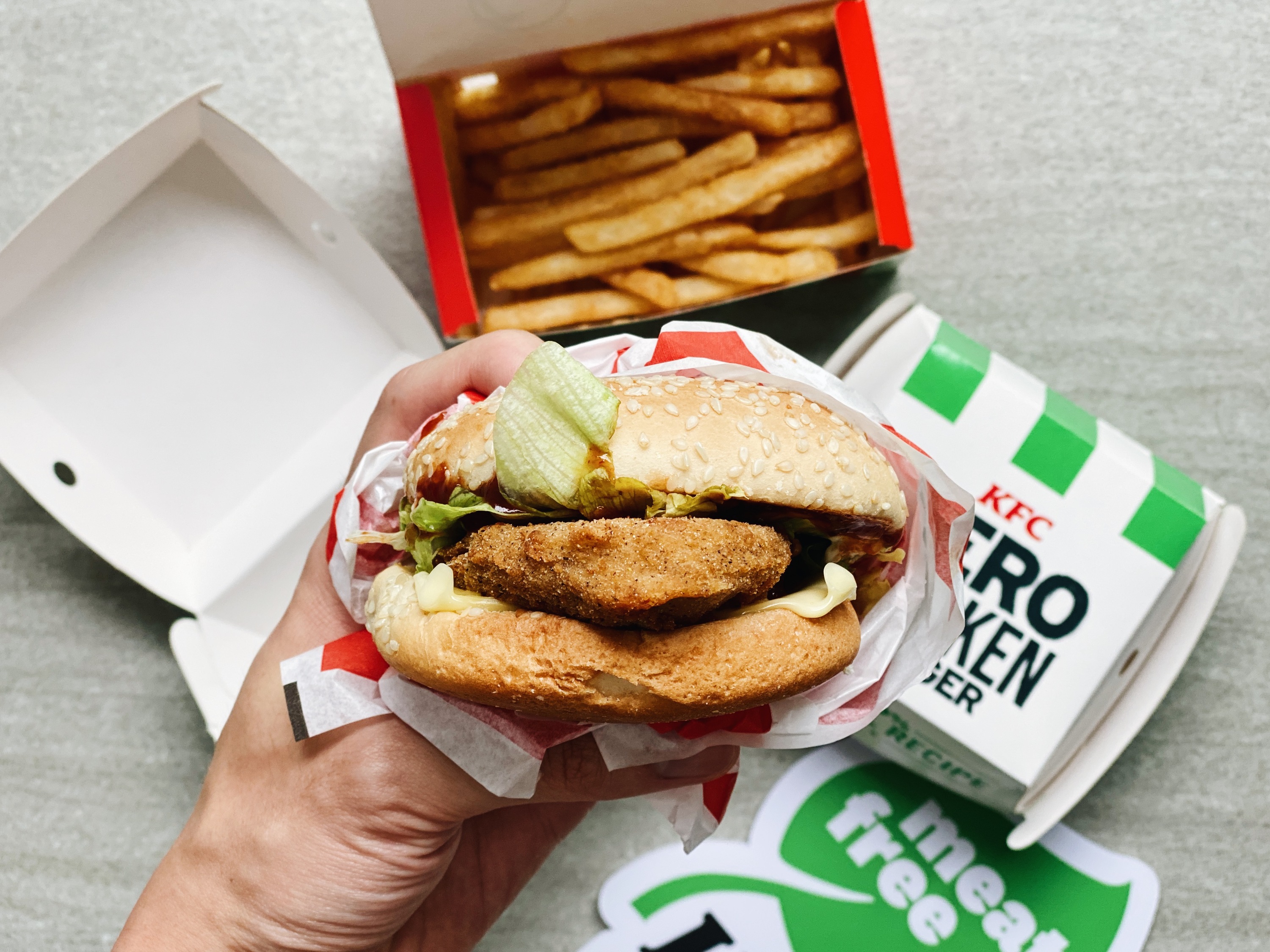KFC Singapore now has a meatfree, chickenless burger on the menu
