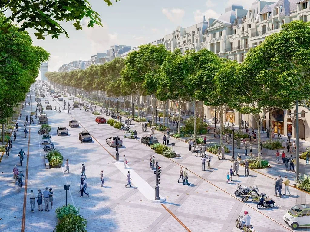 The new-look Champs-Élysées