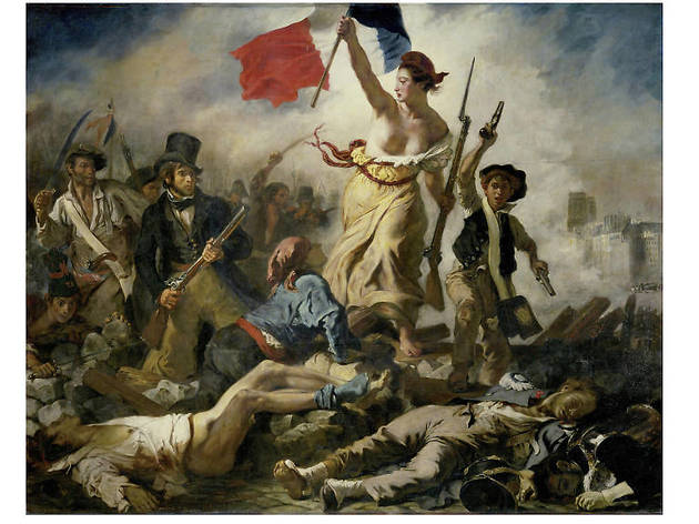 Eugene Delacroix, La libertad guiando al pueblo, 1830