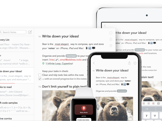 Bear app Bear app