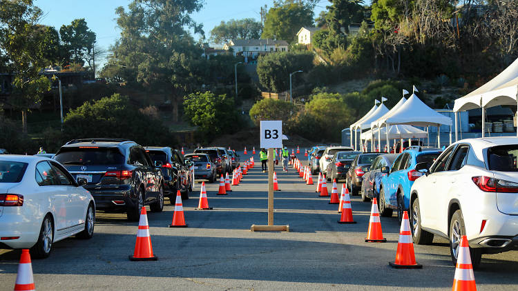 Dodger Stadium vaccinations