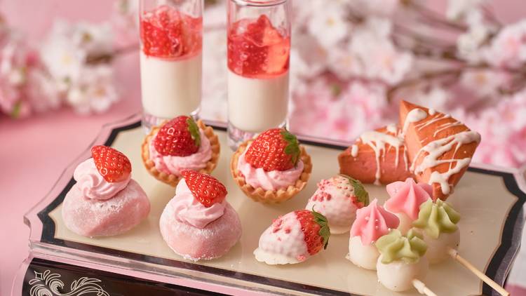 Strawberry and Sakura Afternoon Tea