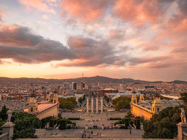 Vistes MNAC Vista panoràmica des del Museu Nacional (MNAC)