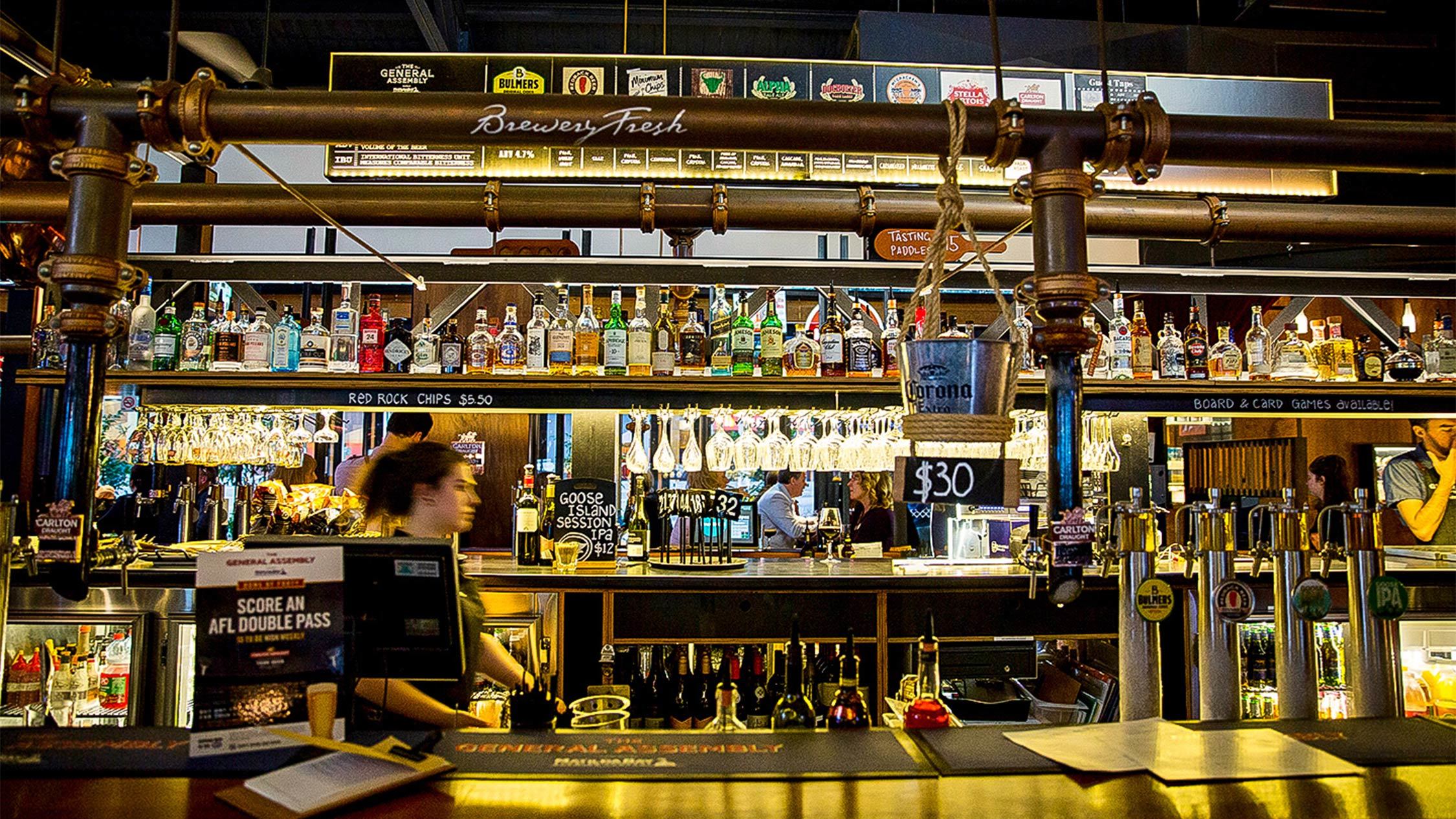 The General Assembly Bars in South Wharf, Melbourne
