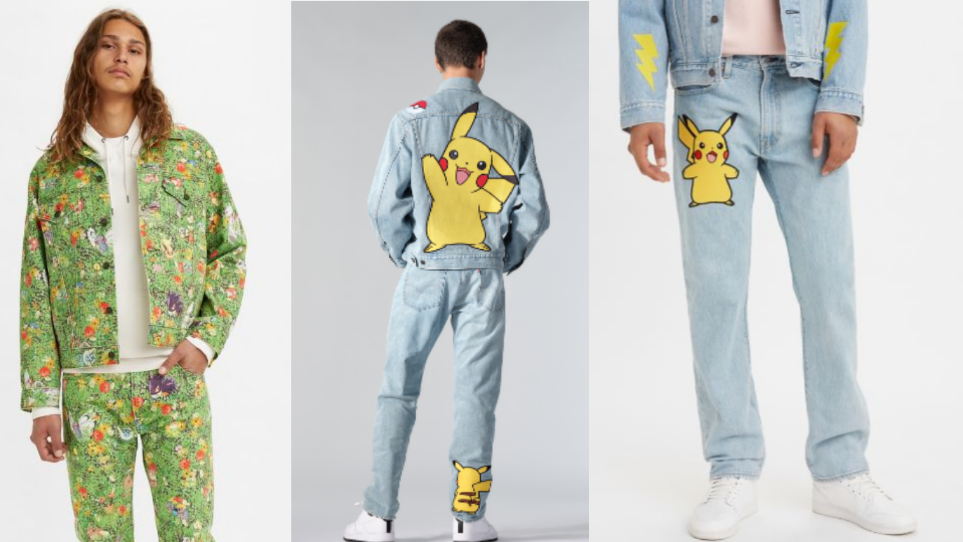 Here are the lookbook and prices for Levi's upcoming Pokemon collection