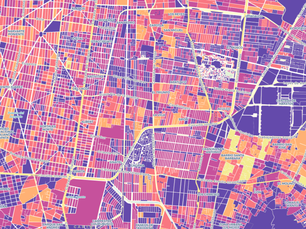 Mapa de la CDMX por manzana Mapa de la CDMX por manzana