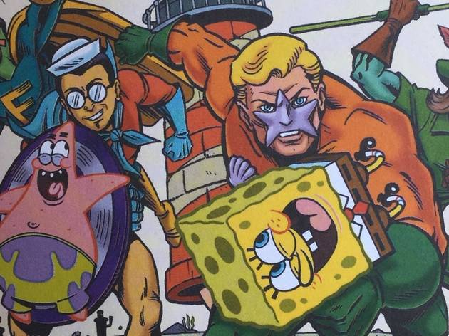 Cómic de Bob Esponja Ilustración de Bob Esponja en portada de cómic
