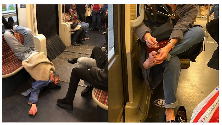 Les gens dans le métro