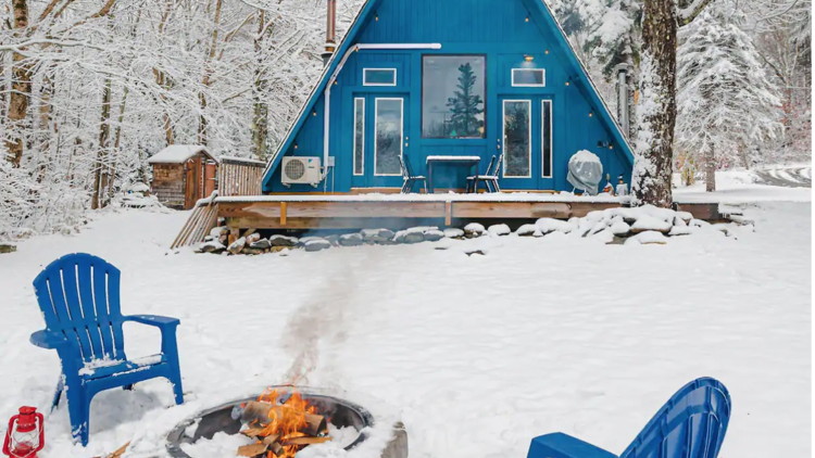 The alpine A-Frame in Wilmington, VT