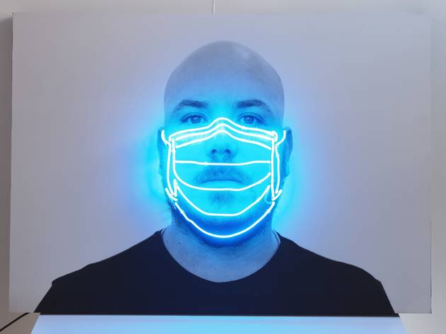 Maske sanatla buluştu Maske sanatla buluştu