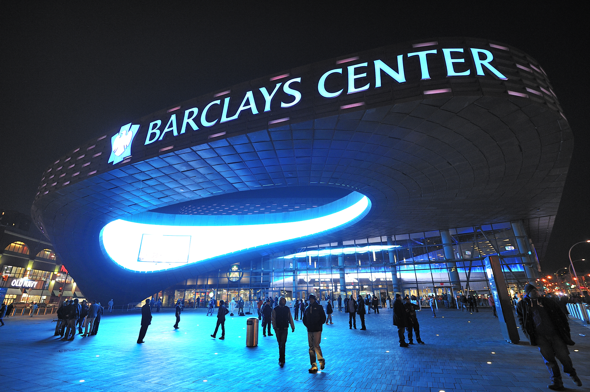 Entrance To Barclays Center Brooklyn NYC Editorial Stock Photo